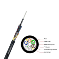 Non-metallic air blown micro duct 12F fiber optic cable